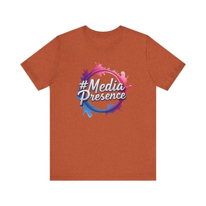 #MediaPresence Unisex Jersey Tee - Trendy Short Sleeve Shirt for Social Media Enthusiasts - Image 15