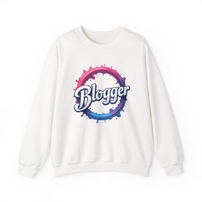 #Blogger Crewneck Sweatshirt - Cozy Unisex Heavy Blend for Creatives - Image 6