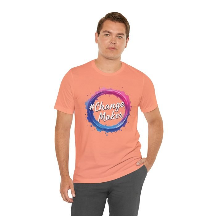 #ChangeMaker Unisex Jersey T-Shirt - Empowering Short Sleeve Tee for Change Makers - Image 3