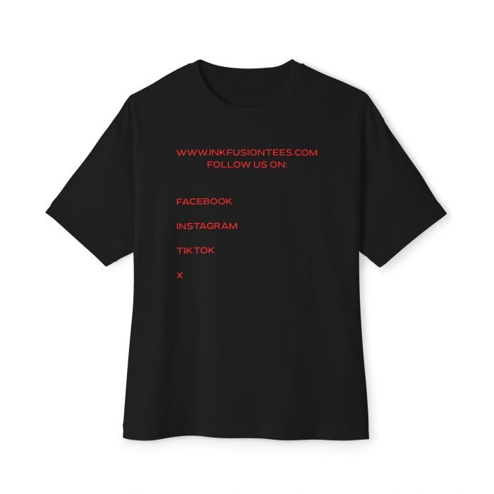 Unisex Oversized Boxy Tee - Trendy Graphic Tee with Ink Fusion Design - Image 9