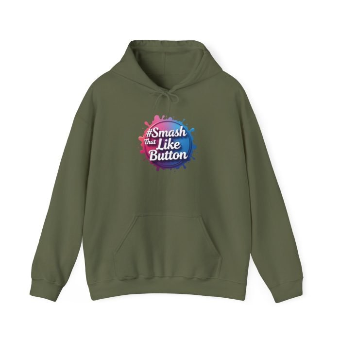 #Smash That Like Button Hoodie - Unisex Heavy Blend Sweatshirt for Social Media Lovers