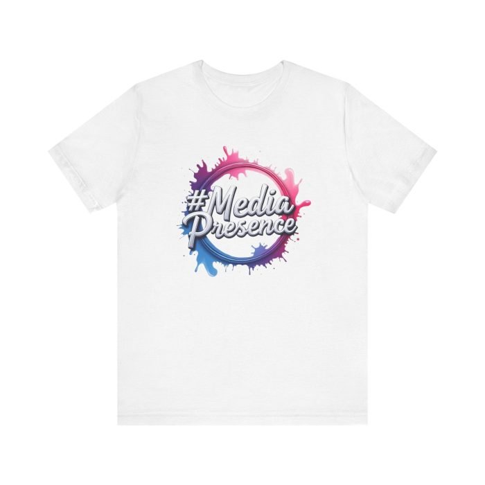 #MediaPresence Unisex Jersey Tee - Trendy Short Sleeve Shirt for Social Media Enthusiasts - Image 7
