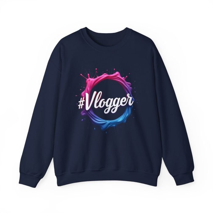 #Vlogger Unisex Heavy Blend™ Crewneck Sweatshirt - Trendy, Comfortable & Stylish for Content Creators - Image 22