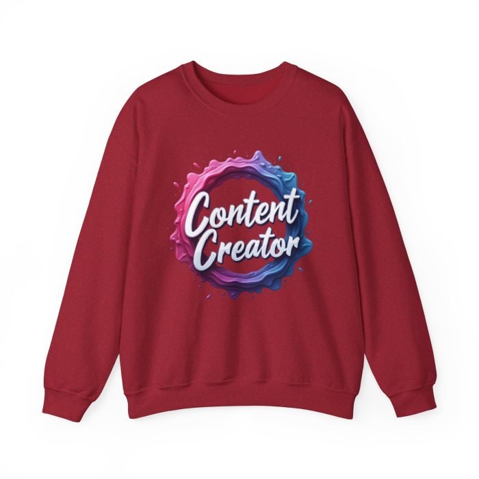 #Content Creator Crewneck Sweatshirt - Comfortable Fashion for Creatives - Image 26