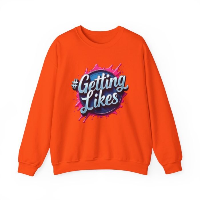 #GettingLikes Unisex Crewneck Sweatshirt - Trendy Comfort for Social Media Lovers - Image 12
