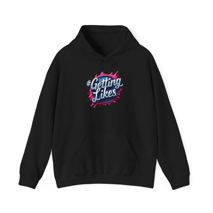 #Getting Likes Hoodie - Unisex Heavy Blend Sweatshirt for Social Media Lovers - Image 10