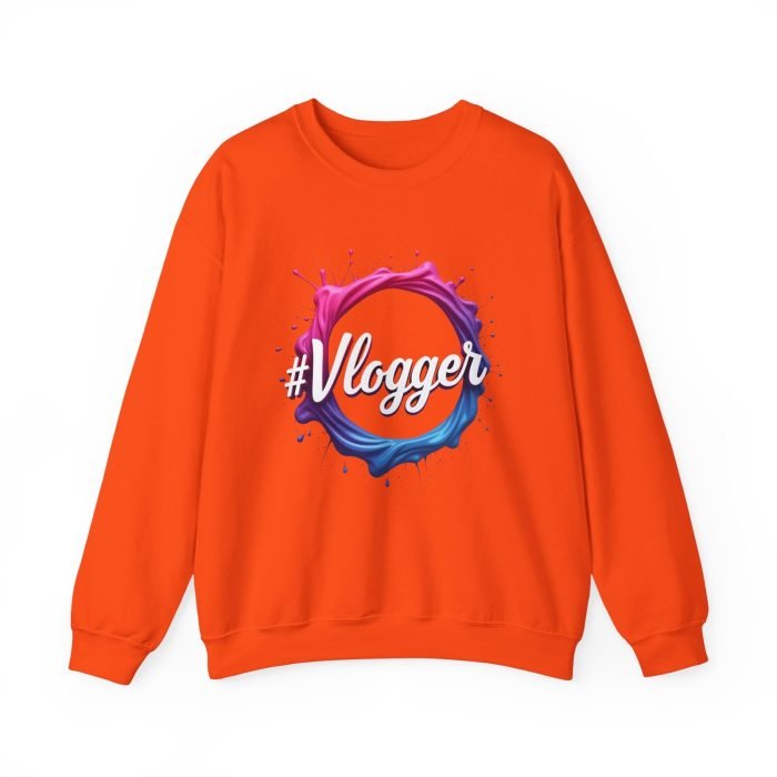 #Vlogger Unisex Heavy Blend™ Crewneck Sweatshirt - Trendy, Comfortable & Stylish for Content Creators - Image 12