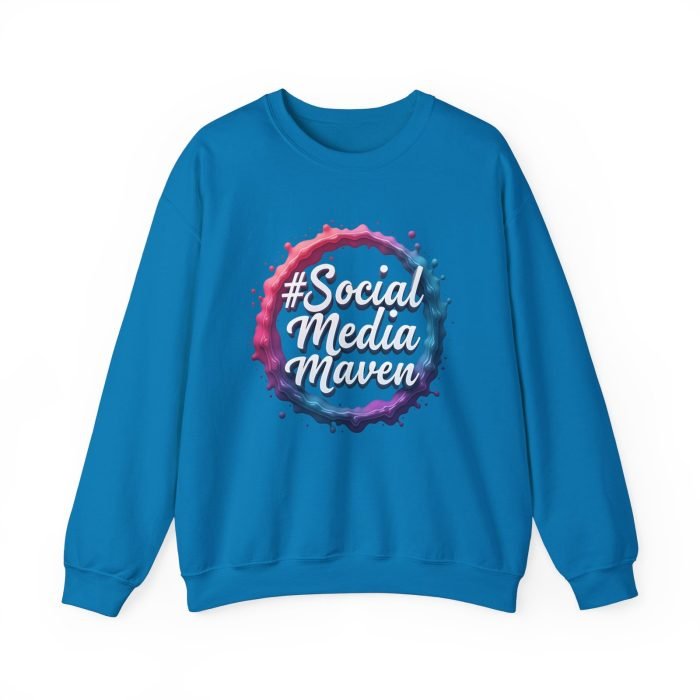 #SocialMediaMaven Crewneck Sweatshirt - Cozy Unisex Fashion for Influencers - Image 18
