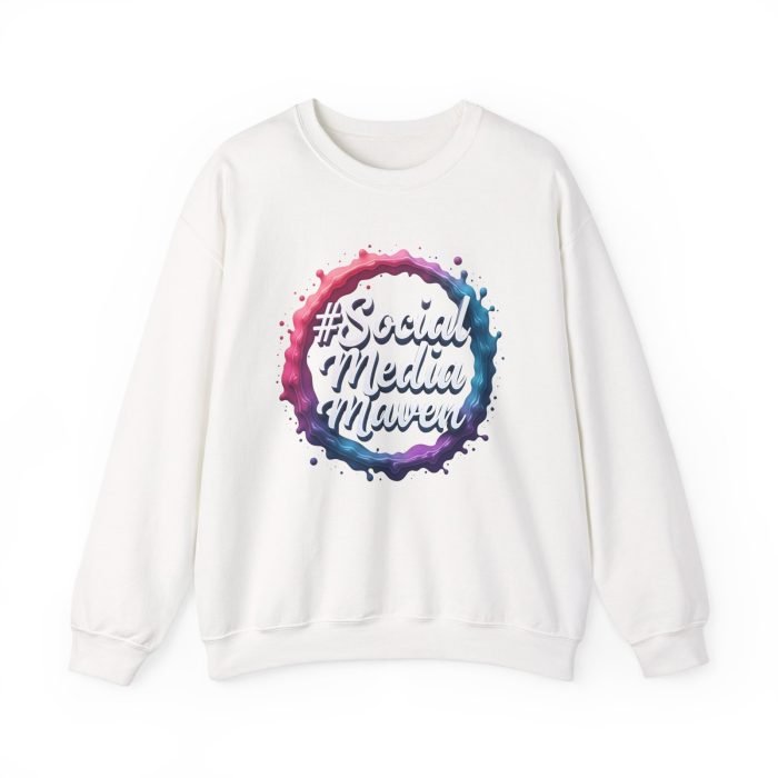 #SocialMediaMaven Crewneck Sweatshirt - Cozy Unisex Fashion for Influencers - Image 6