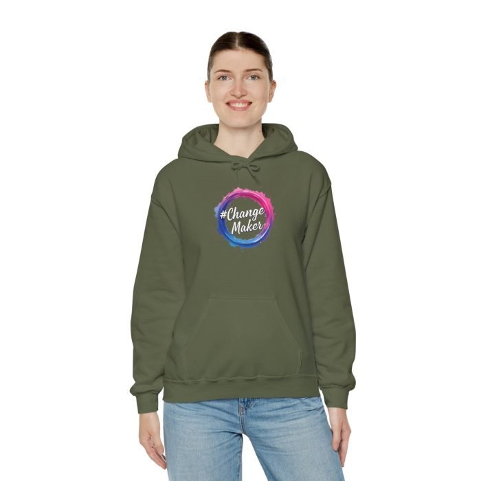 #Change Maker Unisex Heavy Blend™ Hooded Sweatshirt - Image 4