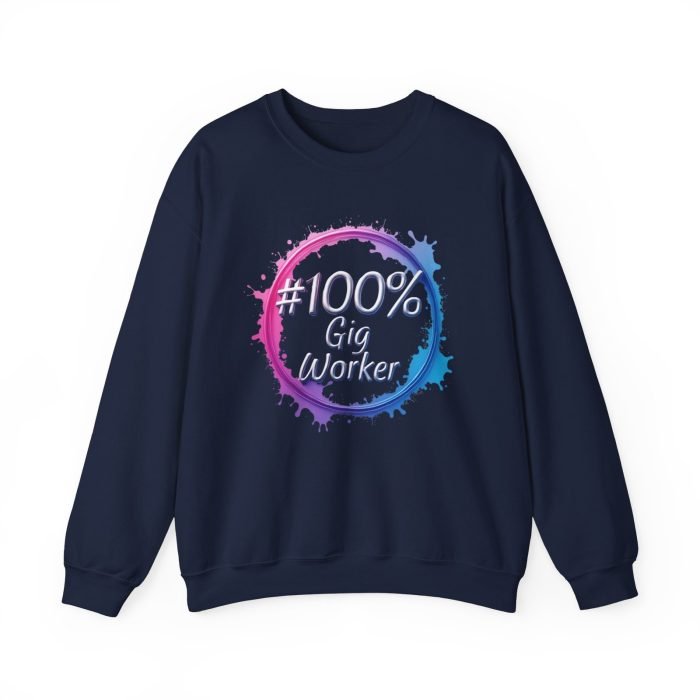 #100% Gig Worker Crewneck Sweatshirt - Unisex Heavy Blend™ - Perfect for Freelancers and Creatives - Image 20