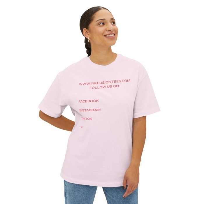 Unisex Oversized Boxy Tee - Trendy Graphic Tee with Ink Fusion Design - Image 7