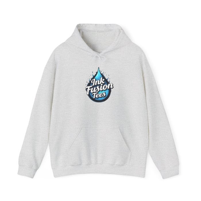 Ink Fusion Tees Logo Unisex Hooded Sweatshirt - Cozy Streetwear, Unique Graphic Hoodie, Perfect Gift, Casual Wear for All, Great for [...] - Image 8