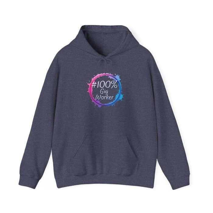 #100% Gig Worker Unisex Hoodie - Comfortable Heavy Blend Sweatshirt for Freelancers and Gig Economy Enthusiasts - Image 14