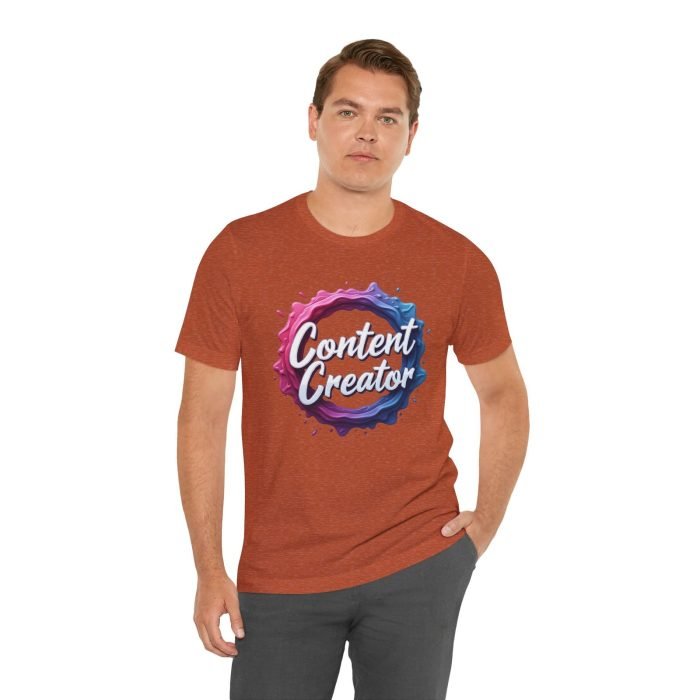 #Content Creator Unisex Tee - Stylish Graphic Shirt for Creators & Influencers - Image 3