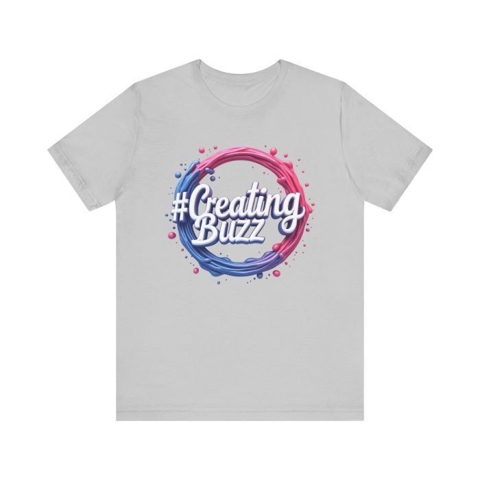 #Creating Buzz Unisex Jersey Tee - Stylish & Vibrant Design for Creative Enthusiasts - Image 9