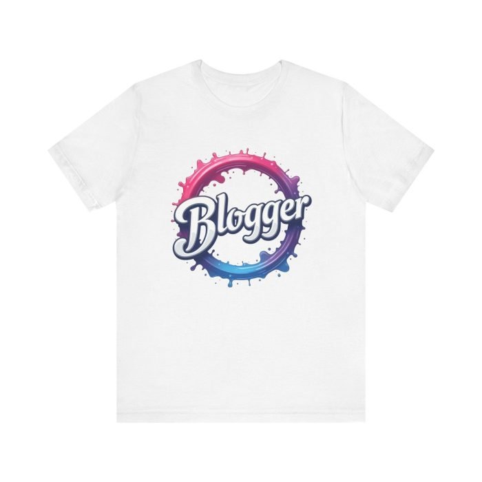 #Blogger Graphic Tee | Unisex Jersey Short Sleeve Shirt - Image 7