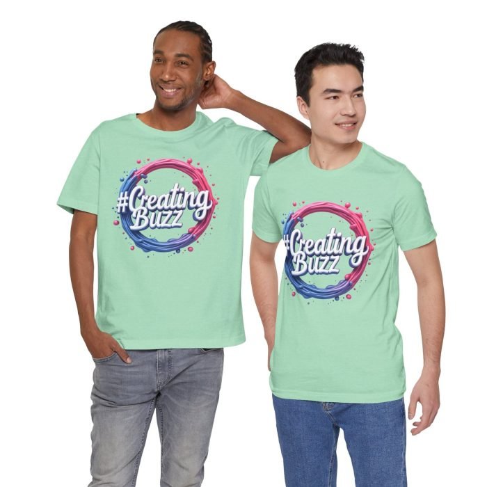 #Creating Buzz Unisex Jersey Tee - Stylish & Vibrant Design for Creative Enthusiasts - Image 5