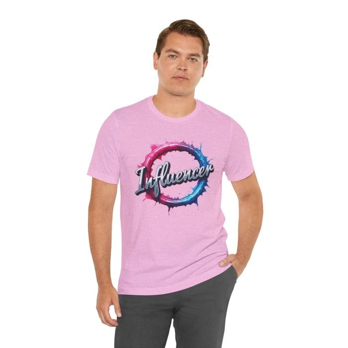#Influencer Short Sleeve Tee - Perfect for Creators & Trendsetters - Image 3