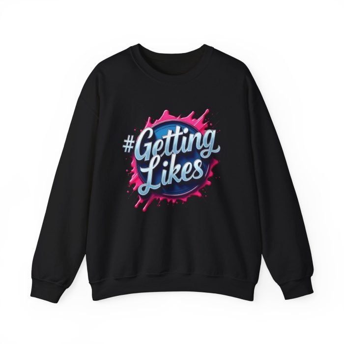 #GettingLikes Unisex Crewneck Sweatshirt - Trendy Comfort for Social Media Lovers - Image 10