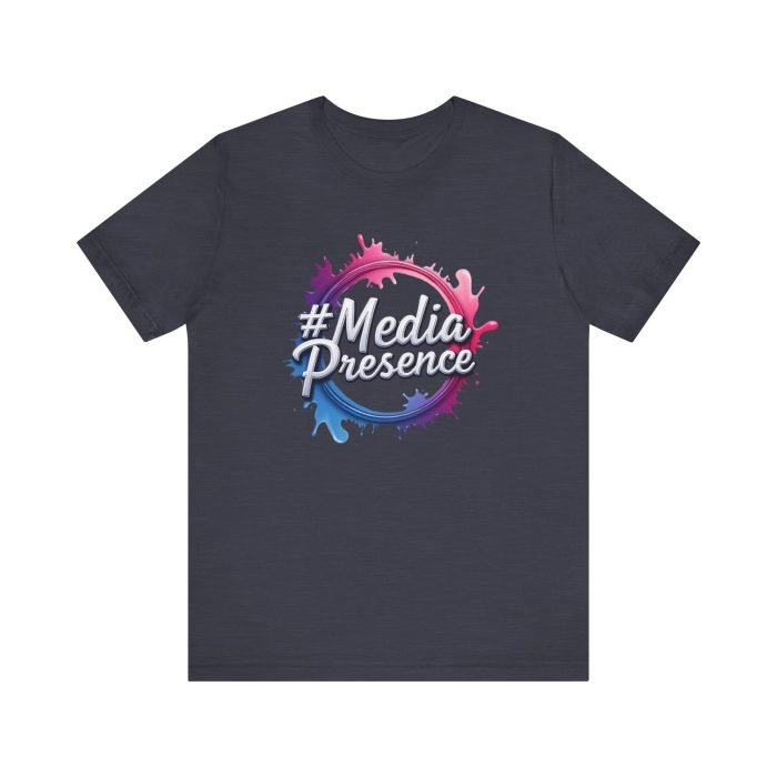 #MediaPresence Unisex Jersey Tee - Trendy Short Sleeve Shirt for Social Media Enthusiasts - Image 25