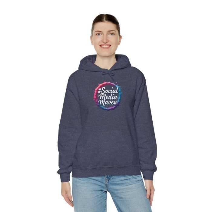 #SocialMediaMaven Unisex Heavy Blend Hooded Sweatshirt - Image 4