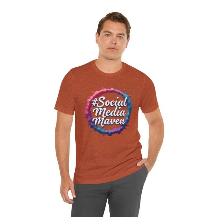 #SocialMediaMaven Unisex Jersey Tee - Perfect for Influencers & Creators - Image 3