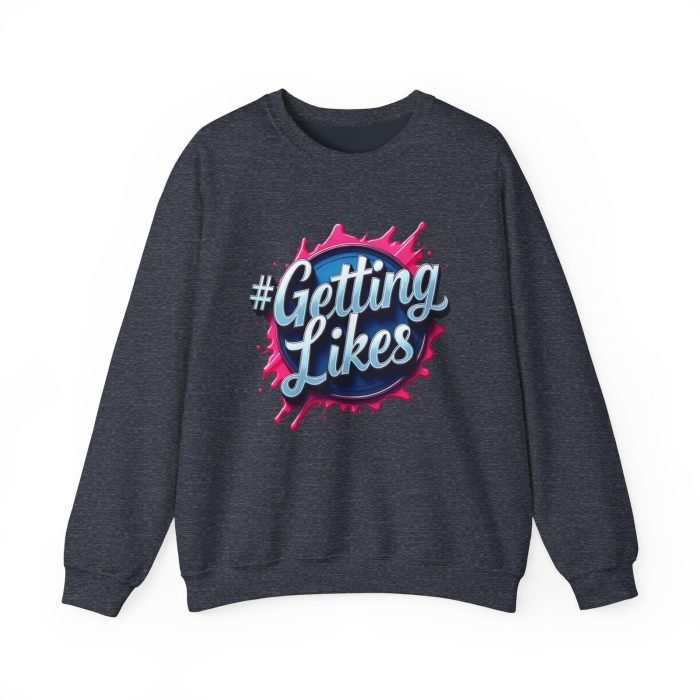 #GettingLikes Unisex Crewneck Sweatshirt - Trendy Comfort for Social Media Lovers - Image 18