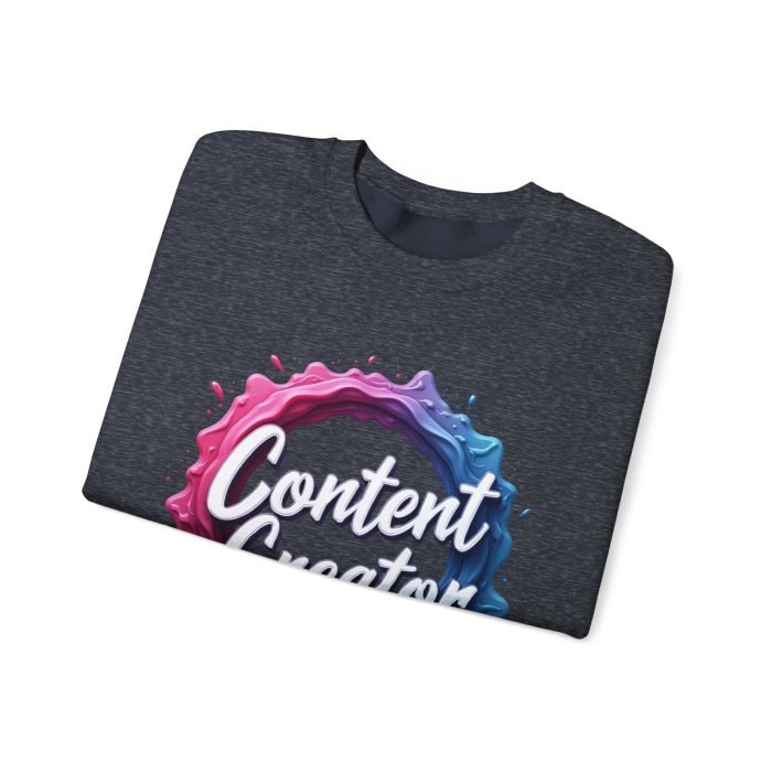 #Content Creator Crewneck Sweatshirt - Comfortable Fashion for Creatives - Image 3