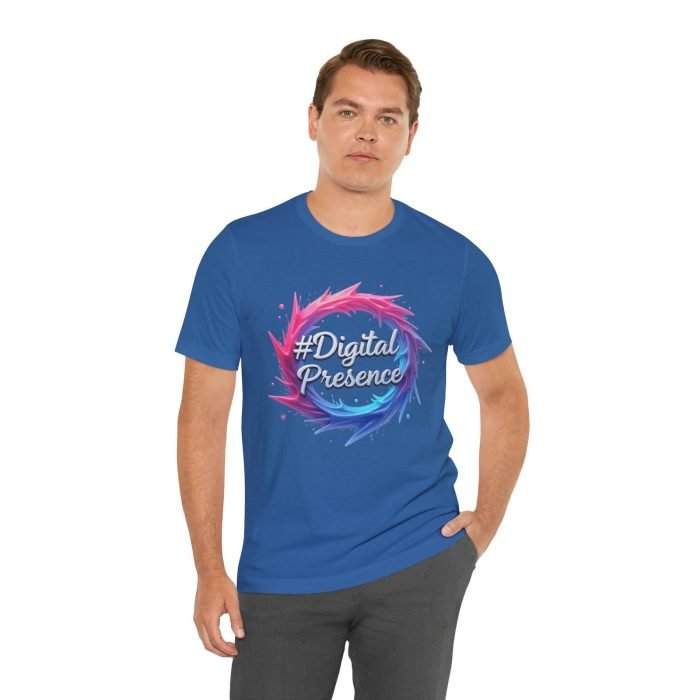 #DigitalPresence Unisex Short Sleeve Tee - Trendy & Comfortable Graphic T-Shirt - Image 3