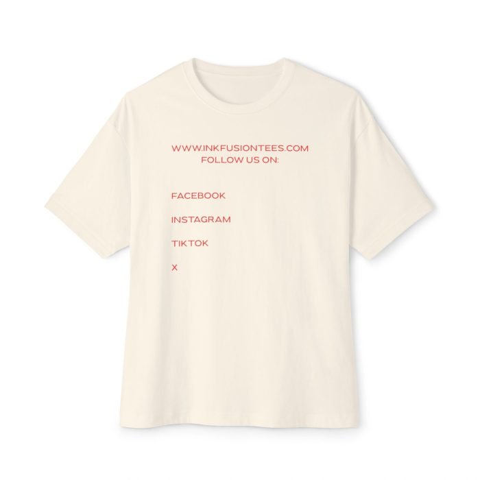Unisex Oversized Boxy Tee - Trendy Graphic Tee with Ink Fusion Design - Image 13