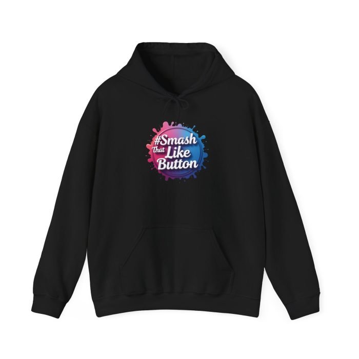 #Smash That Like Button Hoodie - Unisex Heavy Blend Sweatshirt for Social Media Lovers - Image 10
