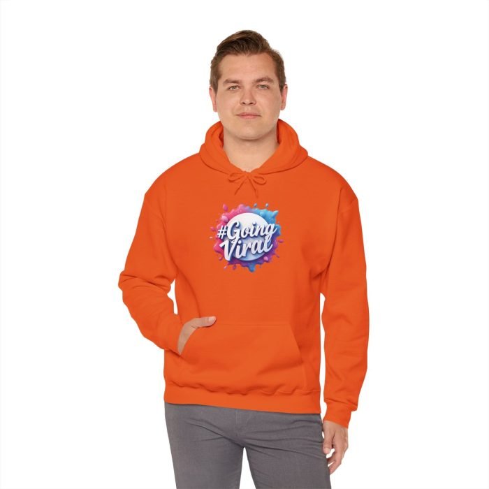 #GoingViral Unisex Hoodie - Trendy Heavy Blend Sweatshirt for Social Media Lovers - Image 5