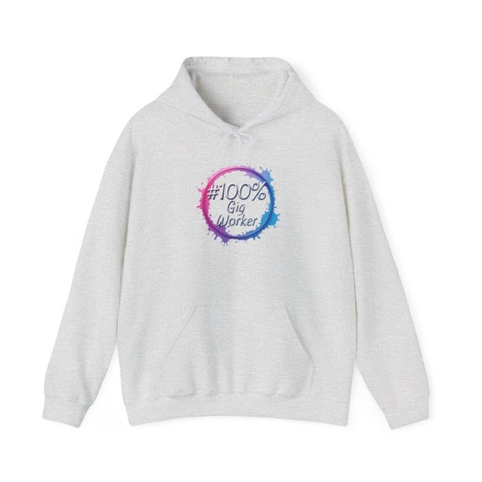 #100% Gig Worker Unisex Hoodie - Comfortable Heavy Blend Sweatshirt for Freelancers and Gig Economy Enthusiasts - Image 6