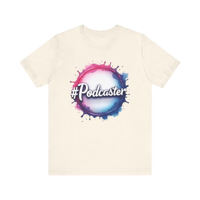 #Podcaster Unisex Jersey Short Sleeve Tee - Perfect Gift for Podcast Lovers