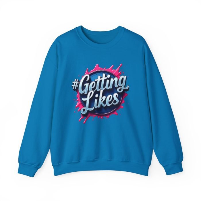 #GettingLikes Unisex Crewneck Sweatshirt - Trendy Comfort for Social Media Lovers - Image 20