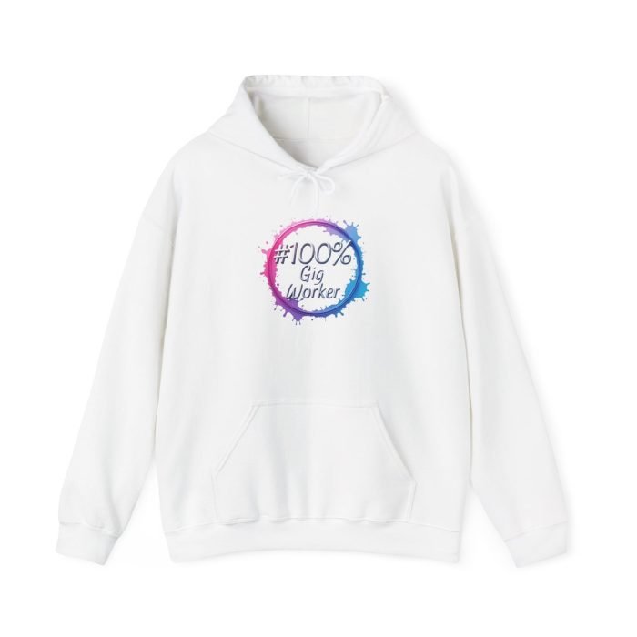 #100% Gig Worker Unisex Hoodie - Comfortable Heavy Blend Sweatshirt for Freelancers and Gig Economy Enthusiasts
