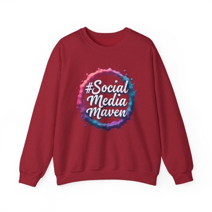 #SocialMediaMaven Crewneck Sweatshirt - Cozy Unisex Fashion for Influencers - Image 26