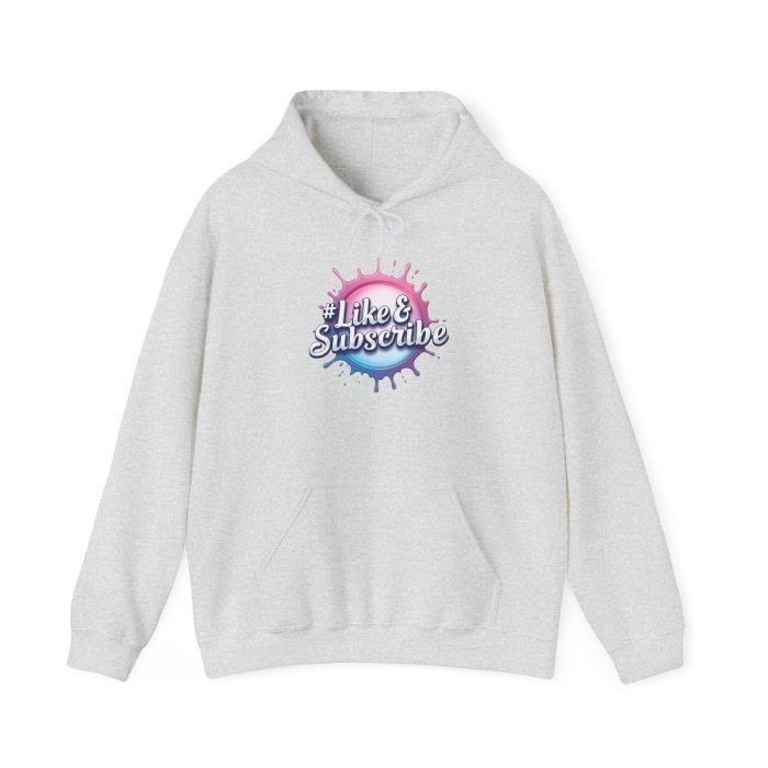 #Like & Subscribe Hoodie - Unisex Heavy Blend™ Sweatshirt - Image 6