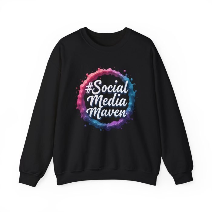 #SocialMediaMaven Crewneck Sweatshirt - Cozy Unisex Fashion for Influencers - Image 10