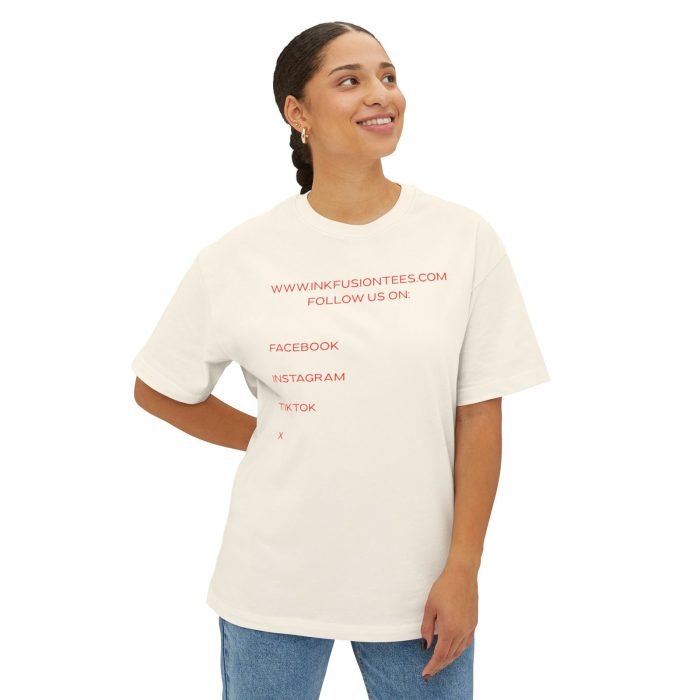 Unisex Oversized Boxy Tee - Trendy Graphic Tee with Ink Fusion Design - Image 15