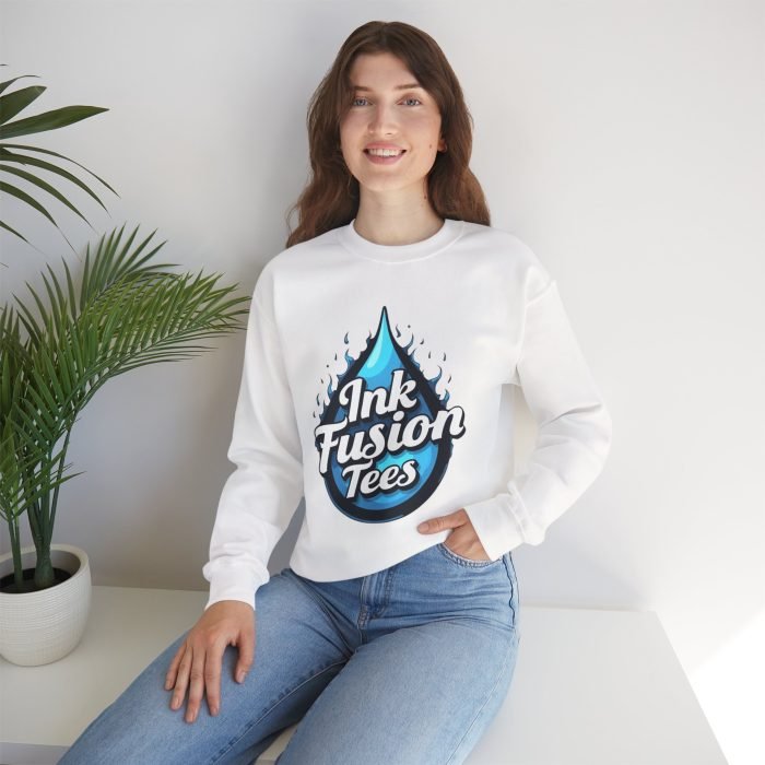 Ink Fusion Crewneck Sweatshirt - Unisex Heavy Blend™ - Image 5