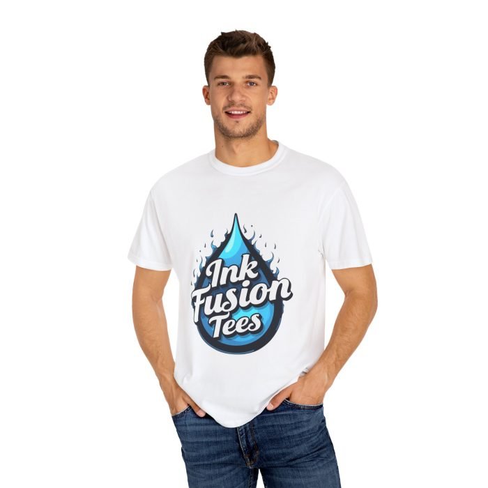 Ink Fusion Unisex Garment-Dyed T-Shirt - Vibrant Graphic Tee for Creative Souls - Image 4