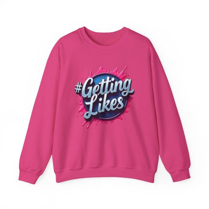 #GettingLikes Unisex Crewneck Sweatshirt - Trendy Comfort for Social Media Lovers