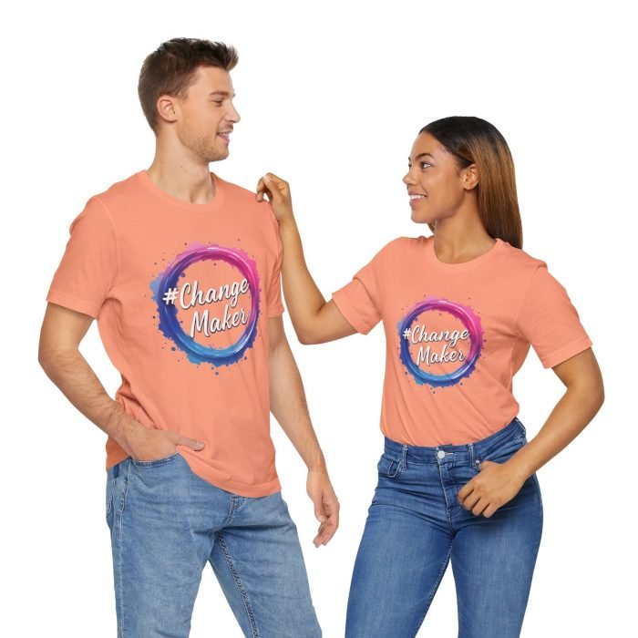 #ChangeMaker Unisex Jersey T-Shirt - Empowering Short Sleeve Tee for Change Makers - Image 4