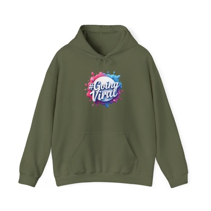 #GoingViral Unisex Hoodie - Trendy Heavy Blend Sweatshirt for Social Media Lovers - Image 12