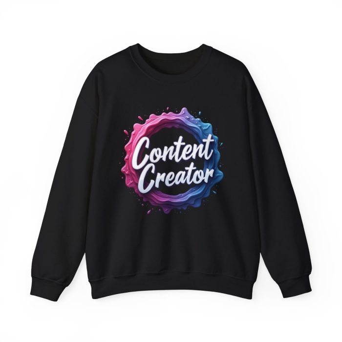 #Content Creator Crewneck Sweatshirt - Comfortable Fashion for Creatives - Image 10