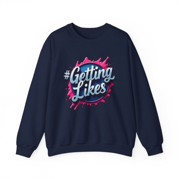 #GettingLikes Unisex Crewneck Sweatshirt - Trendy Comfort for Social Media Lovers - Image 22