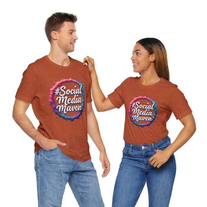 #SocialMediaMaven Unisex Jersey Tee - Perfect for Influencers & Creators - Image 4