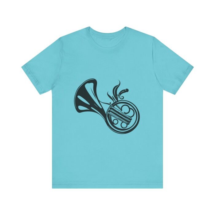 Musical French Horn Tees for Music Lovers, Perfect for Concerts, Gifts for Musicians, Casual Wear, Unique Graphic T-Shirts - Image 22